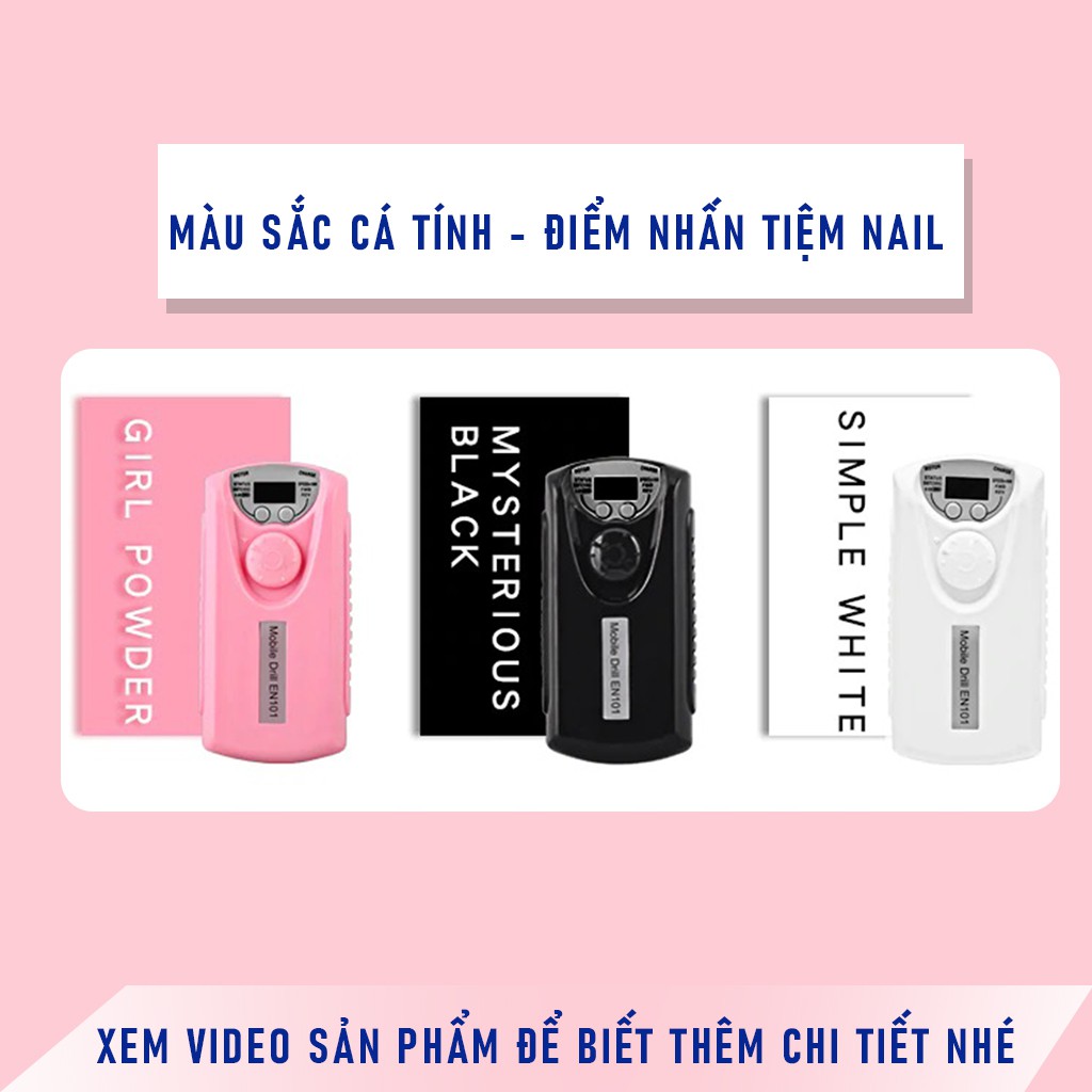 Máy Mài Móng EN101 30000 RPM Công Nghệ Nhanh Sạc Pin Tiện Lợi Cho Tiệm Cửa Hàng Nail Spa