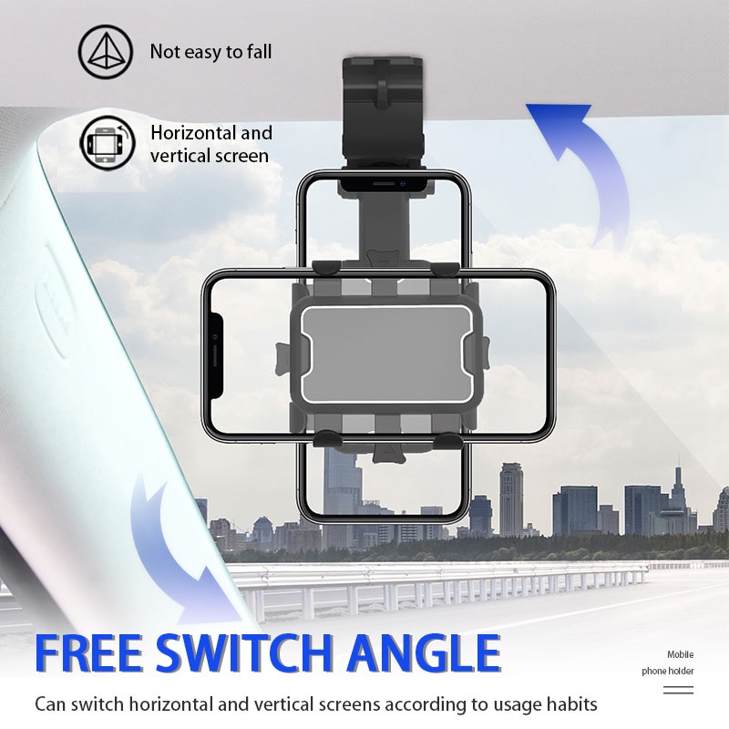 [Mới] Túi Xách Có Thể Xoay 360 Độ, Dễ Mang Theo]° Giá Đỡ Điện Thoại / Thiết Bị Định Vị GPS Gắn Tấm Chắn Nắng Xe Hơi Đa Năng Tiện Dụng