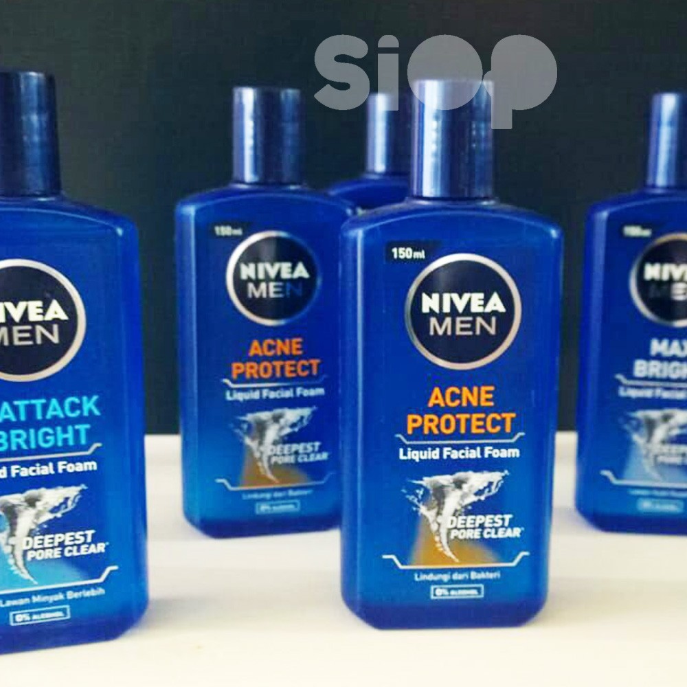 (Hàng Mới Về) Sữa Rửa Mặt Tạo Bọt Nivea Trị Mụn Cho Nam