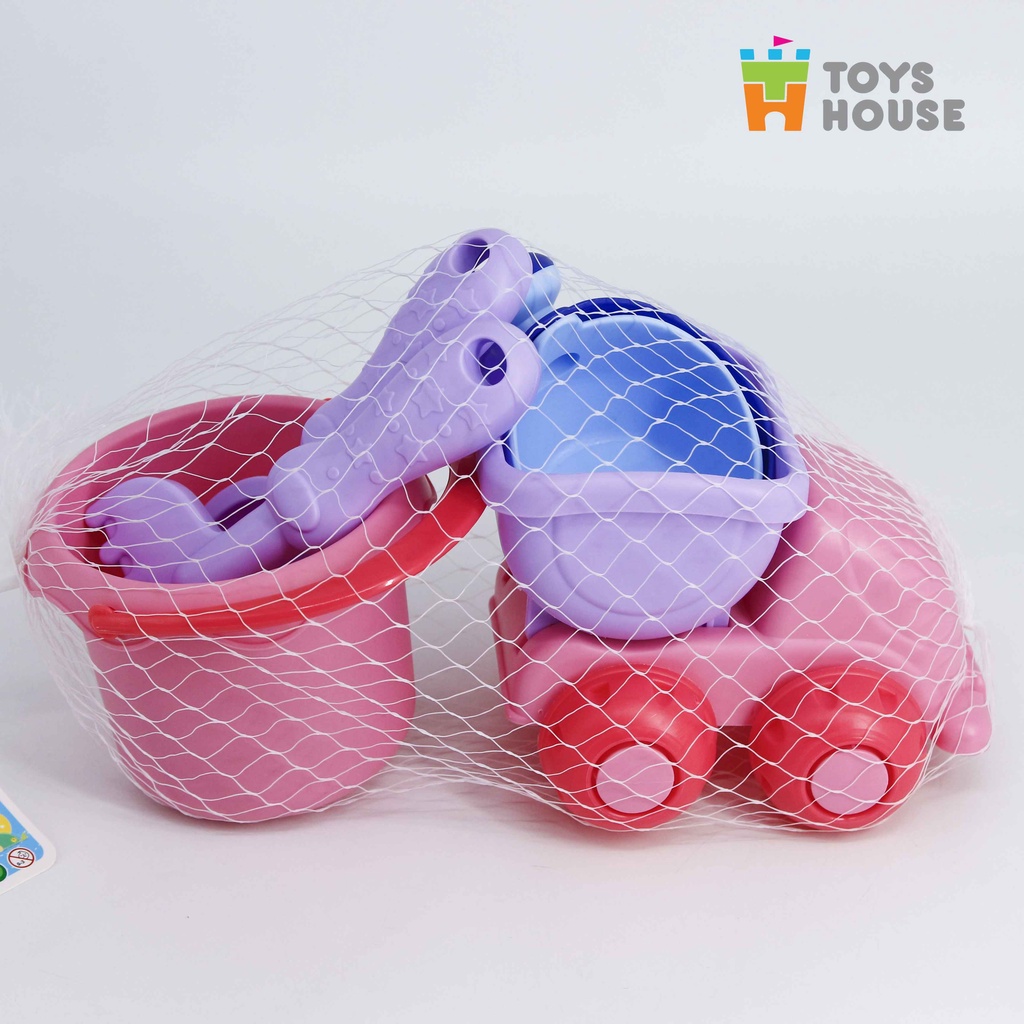 Đồ chơi xúc cát bãi biển cho bé Toyshouse 035 giúp bé vui chơi, vận động (màu random)
