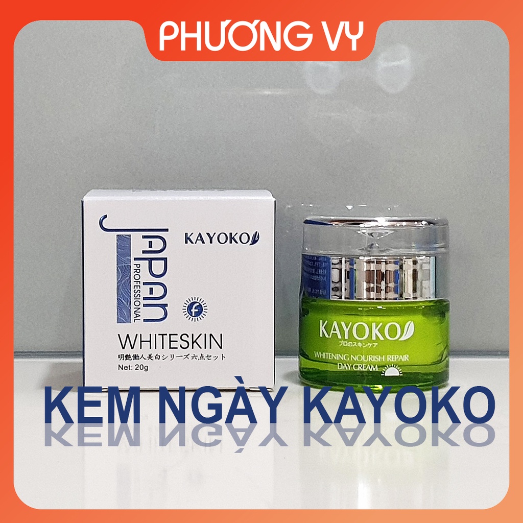 [CHÍNH HÃNG] Kem ngày Kayoko Xanh, giúp dưỡng trắng da và mờ nám tàn nhang, kem nám Nhật Bản, mỹ phẩm Kayoko.