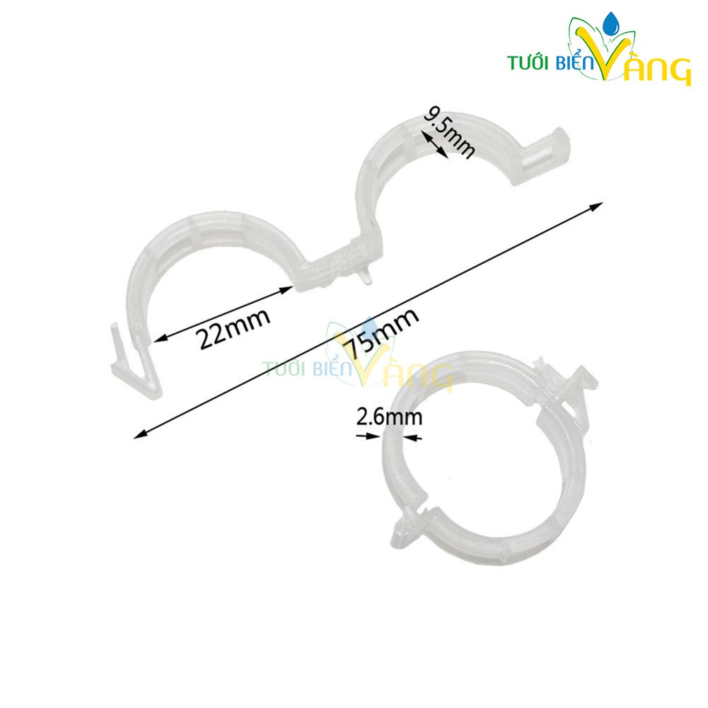 10 kẹp nhựa cố định cành cây