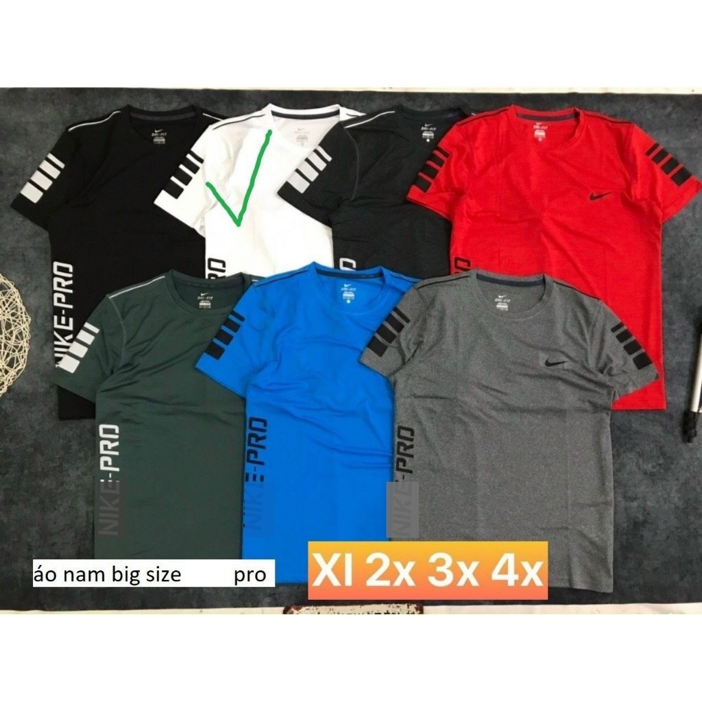 Áo Thun Thể Thao Nam Cổ Tròn Bigsize Chất Thun Lạnh Viền Tay Co Giãn 4 Chiều  Không Bai Xù