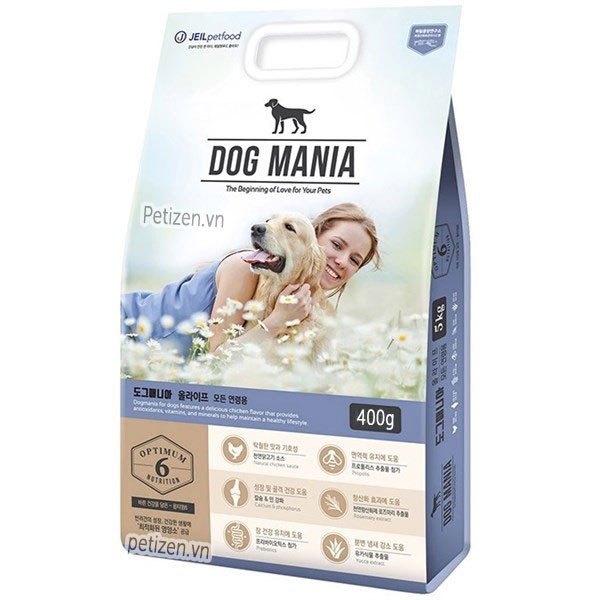 Thức ăn hạt khô cho Chó - Dog Mania 400g