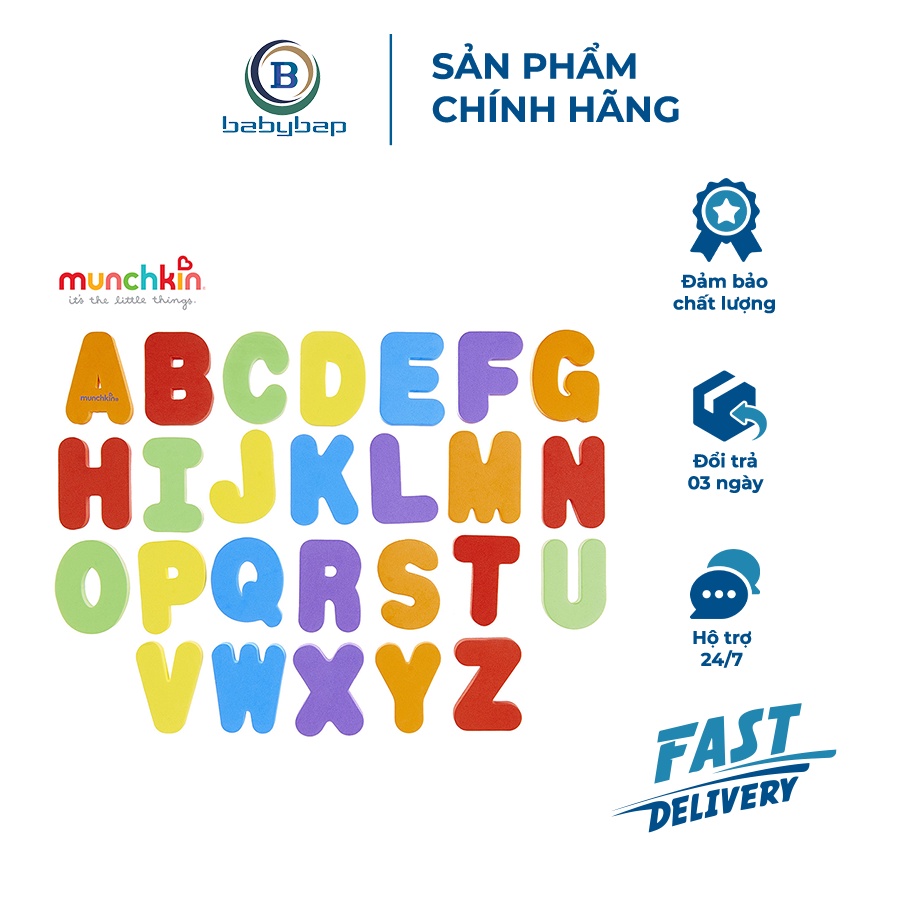 Bộ Chữ Số Xốp Munchkin Phù Hợp Với Bé Trên 3 Tuổi