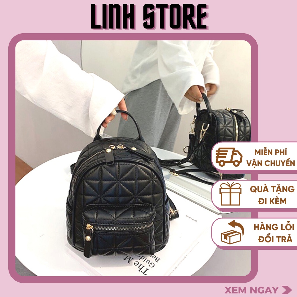 Balo Nữ Linh Store Balo Mini Da Mềm HỌA TIẾT QUẢ TRÁM Cá Tính Siêu Xinh Phong Cách Hàn Quốc