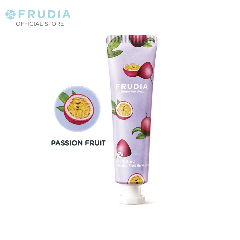 Kem Dưỡng Ẩm Tay Chiết Xuất Chanh Dây Frudia My Orchard Passion Fruit Handcream 30ml