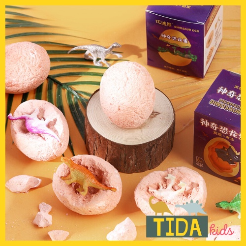 Mô Hình Đồ Chơi Khai Quật Hóa Thạch Trứng Khủng Long Mini Cho Bé, Đồ Chơi Khoa Học Khảo Cổ Dinosaur Egg TiDa Kids Shop