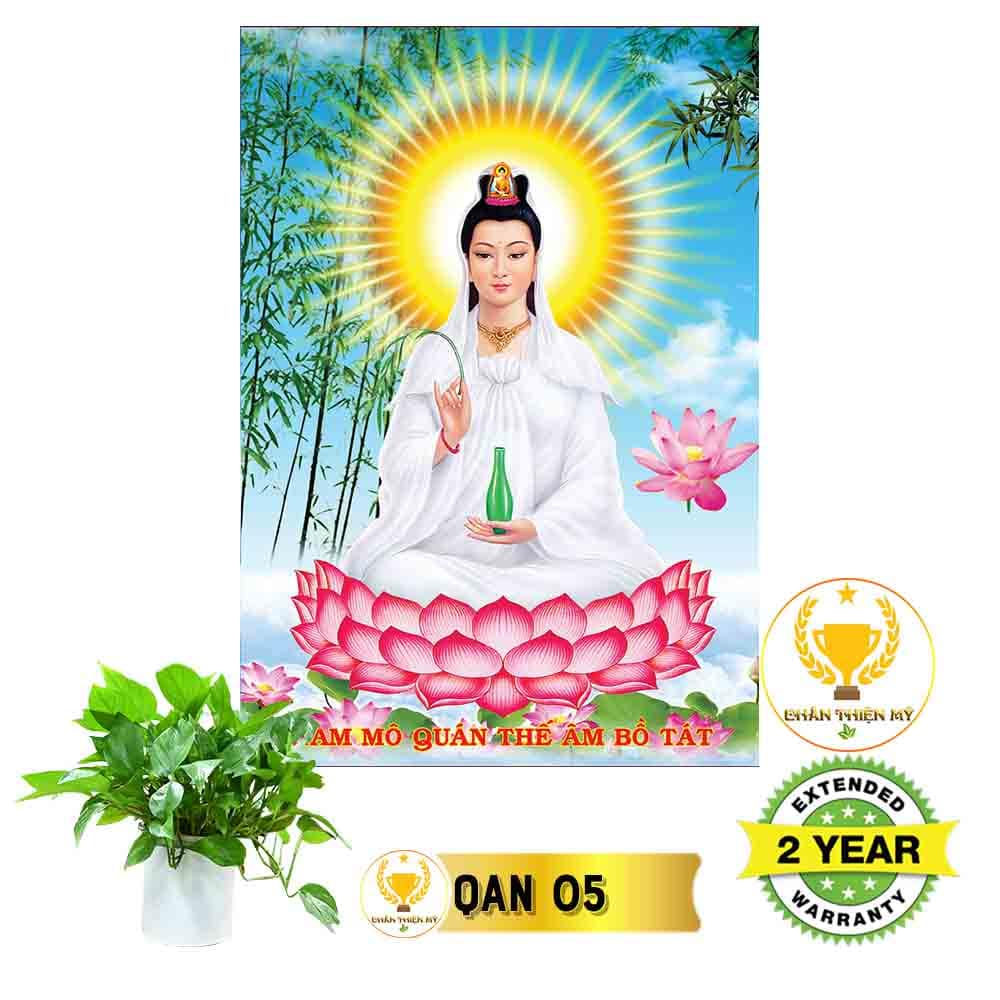 Tranh Quan Thế Âm Bồ Tát có khung_QAK1