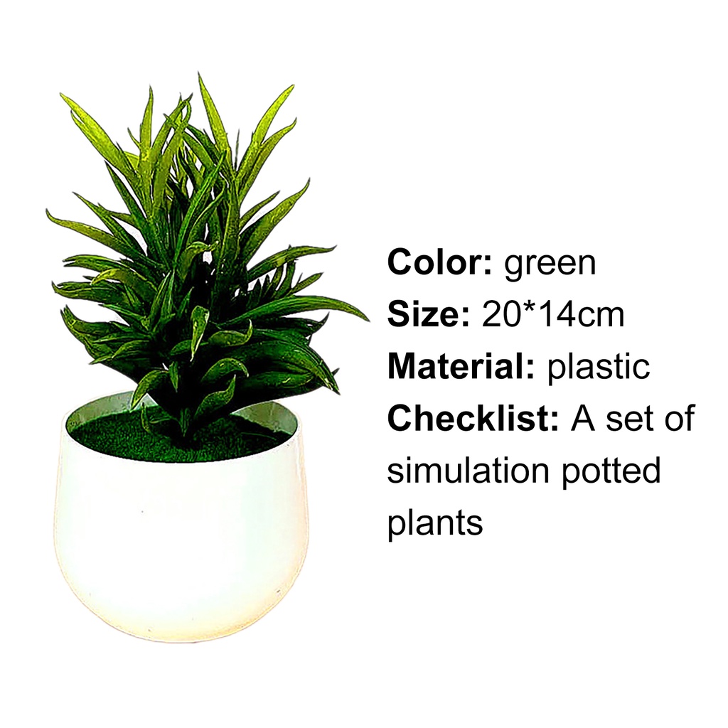 Bộ cây trồng giả dùng cho trang trí nhà ở tươi mát chất liệu thân thiện môi trường