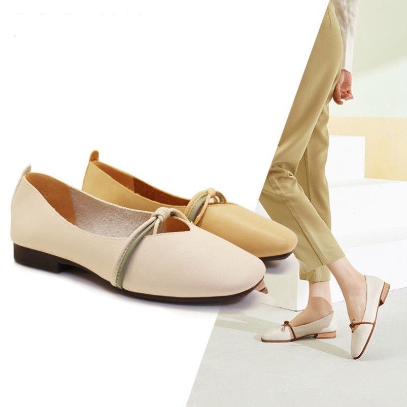 4 Giày Búp Bê Mũi Vuông Thời Trang Cho Nữ Size 35-43