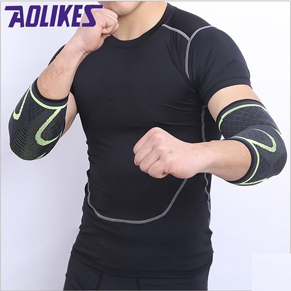 Băng Bảo Vệ Khủy Tay Đàn Hồi Cao Cấp Aolikes 7547