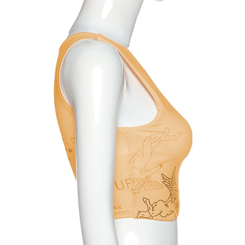 Áo ngắn dáng ôm không dây cổ tròn gợi cảm cho nữ | BigBuy360 - bigbuy360.vn