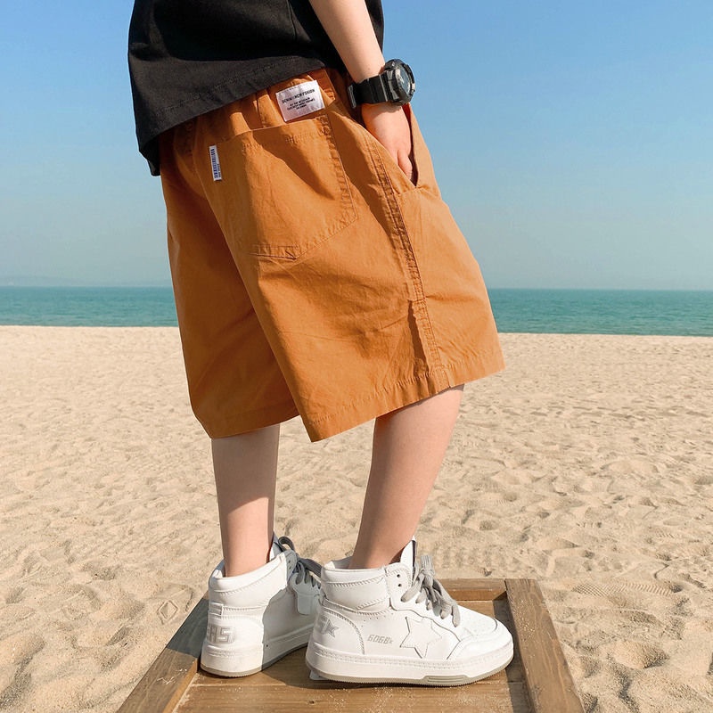 [Babycat] Hàng Có Sẵn Quần Short Mỏng Dáng Rộng Phong Cách Nhật Bản Hàn Quốc Thời Trang Mùa Hè Dành Cho Bé Trai