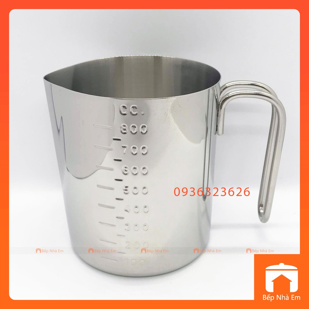 Ca Đánh Sữa - Ca Đong ZEBRA Dung Tích 800ml ( Inox 304) - 112590 - Hàng Nhập Khẩu Thái Lan