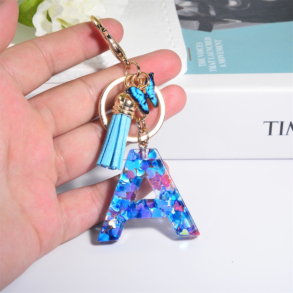 Móc Khóa 26 Chữ Cái Thời Trang Cho Nữ