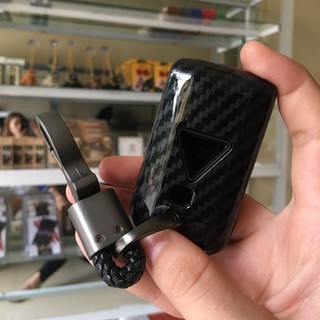 Bọc khóa vân cacbon Mitshubishi Xpander/Outlander