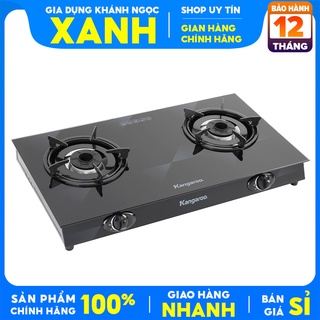 Bếp ga đôi kangaroo kg8g1a hàng chính hãng 100%- tặng dây gas cổ dê- bh 12 tháng