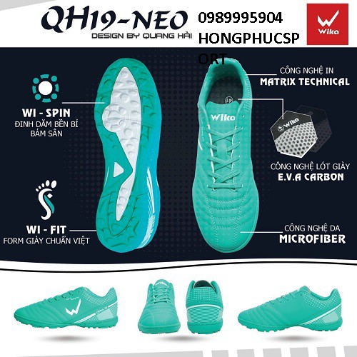 [TẶNG TẤT+TÚI RÚT]GIÀY ĐÁ BÓNG QUANG HẢI QH19-NEO MÀU HỒNG