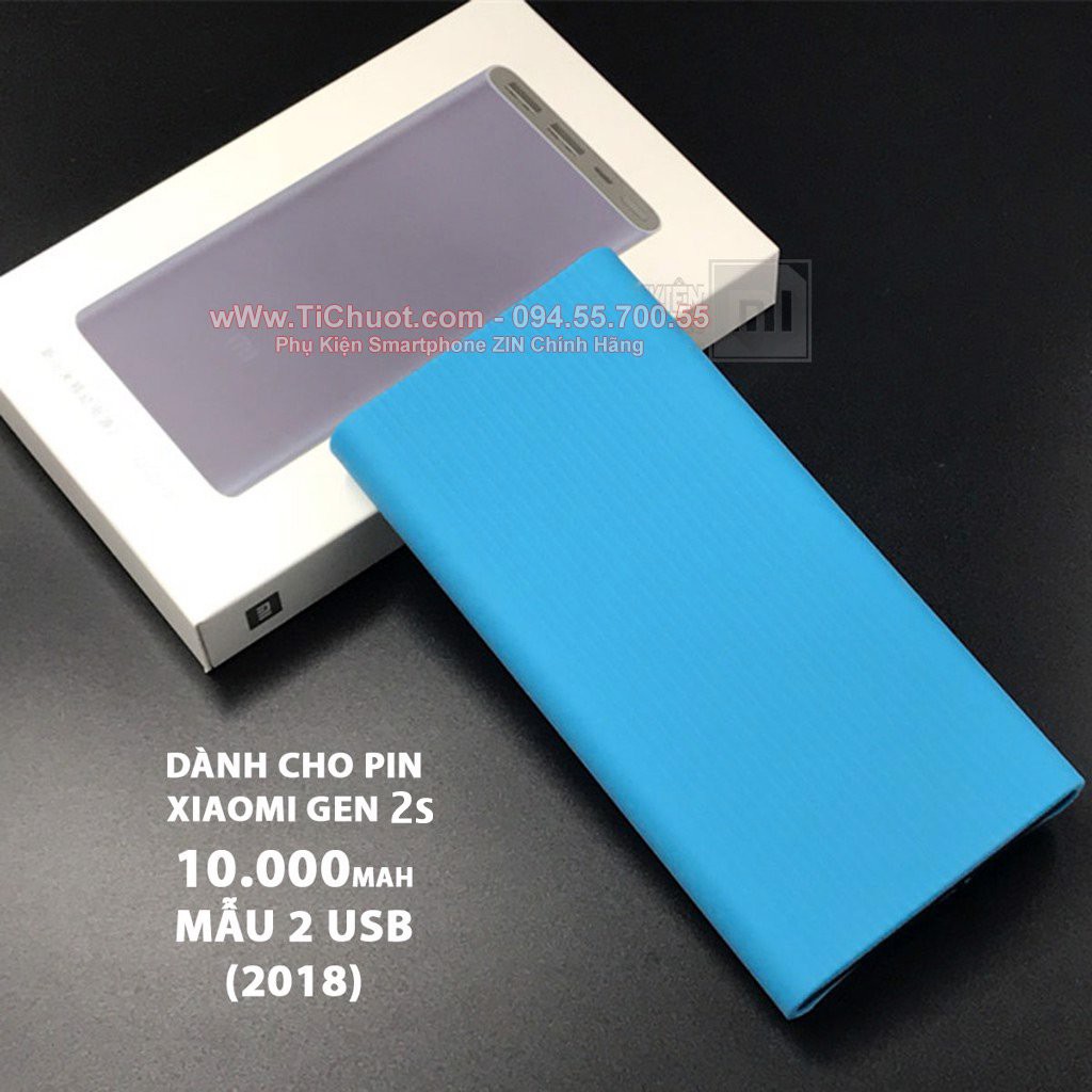 Bao Silicon Pin DP Xiaomi 10.000mAh Gen 2S 2018 2 cổng USB Chính Hãng