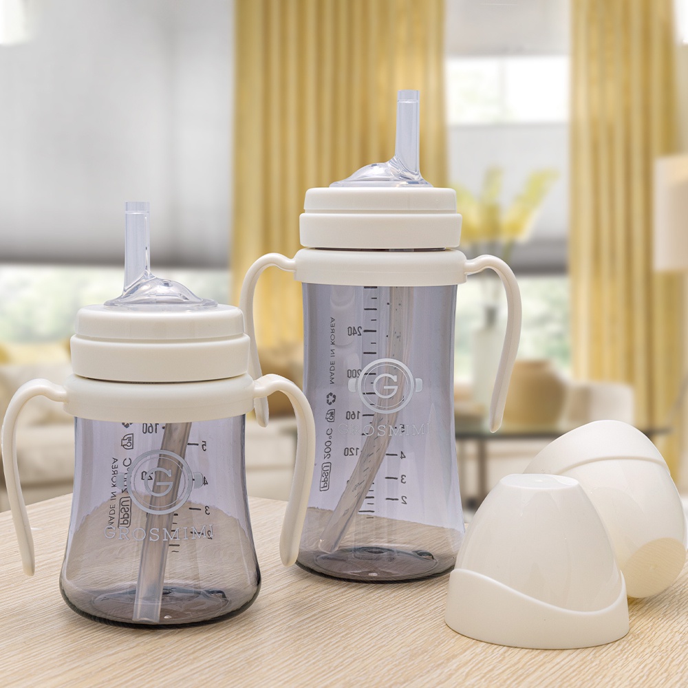 Bình tập uống PPSU Grosmimi Traw Cup 200ml/300ml Hàn Quốc