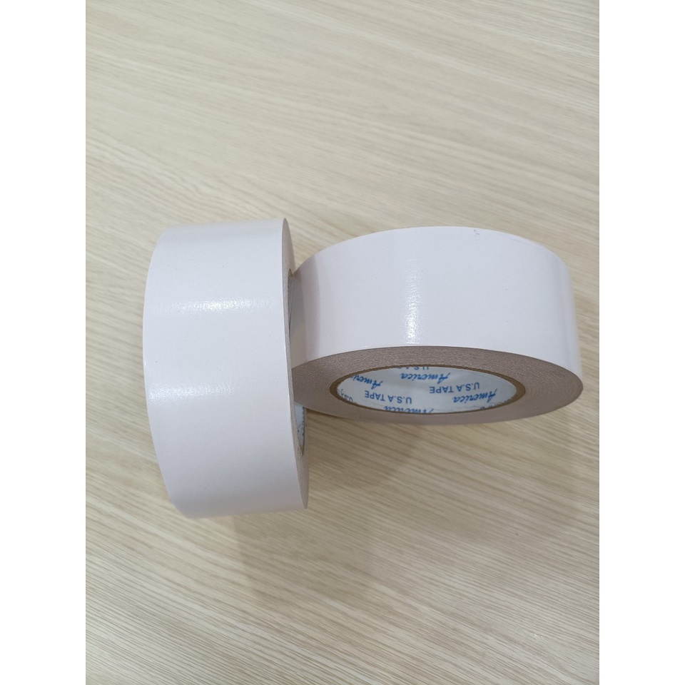 1 cuộn băng keo 2 mặt trắng 48mm x 40m
