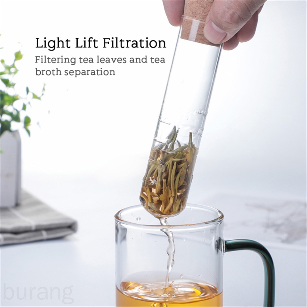 Ống lọc trà bằng thủy tinh trong suốt