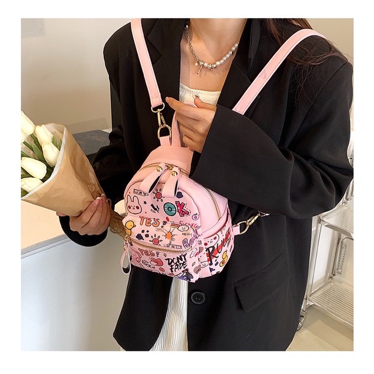 Balo đeo chéo nữ mini đeo 2 kiểu mùa hè đi chơi đẹp thời trang dễ thương DIOMI