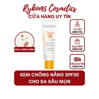 [CHÍNH HÃNG] Kem chống nắng cho da dầu mụn Bioderma AKN Mat 40ml