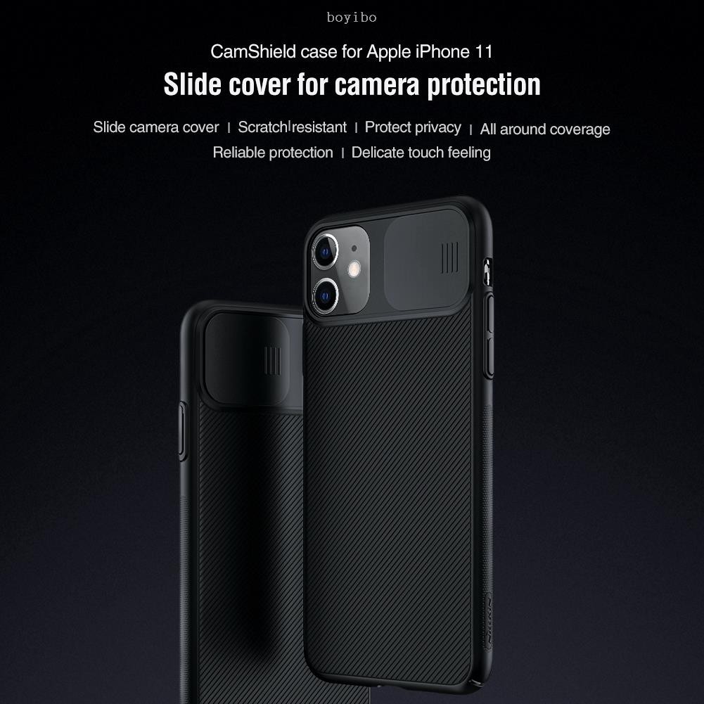 Ốp điện thoại NILLKIN có nắp trượt bảo vệ camera cho iPhone 11 / Pro / Max