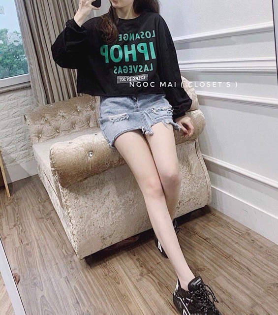 Áo croptop LIPHOP dài tay NTA0919
