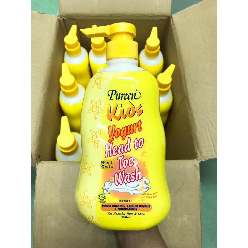 Sữa Tắm Gội Toàn Thân Cho Bé Sơ Sinh Và Trẻ Em PUREEN Nhập Khẩu Malaysia 750ml | BigBuy360 - bigbuy360.vn