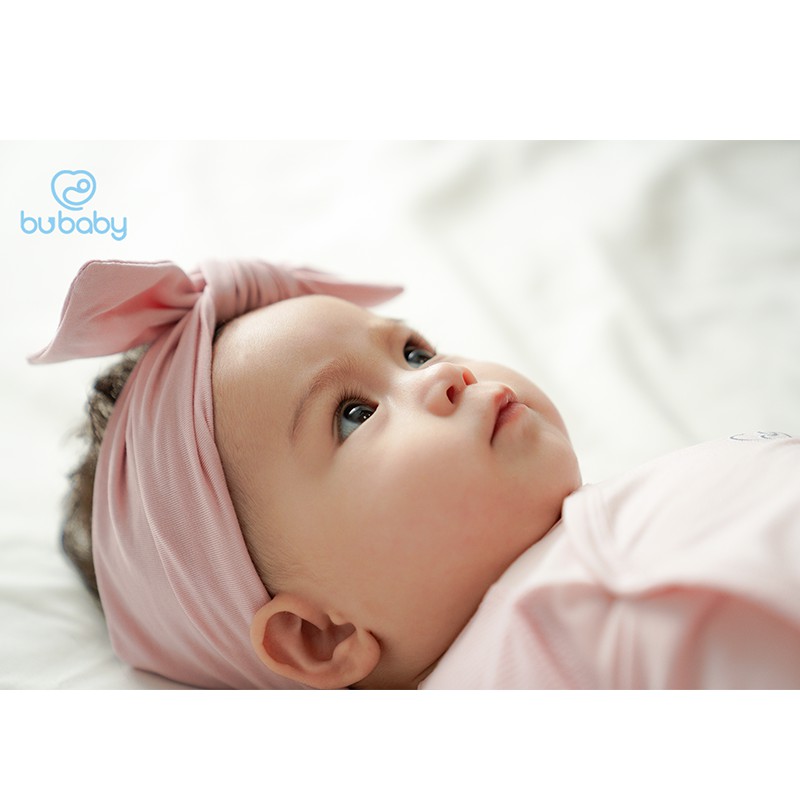 Turban, băng đô BU Baby cho bé gái vải sợi tre mềm mại