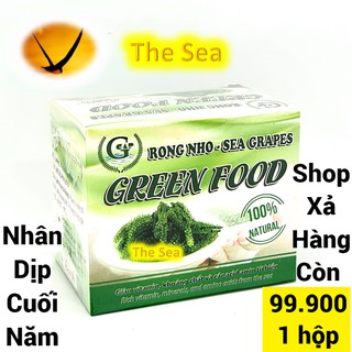 Rong nho tách nước Green Food hộp 200g 5 gói 40g - Rong nho biển tươi ngon