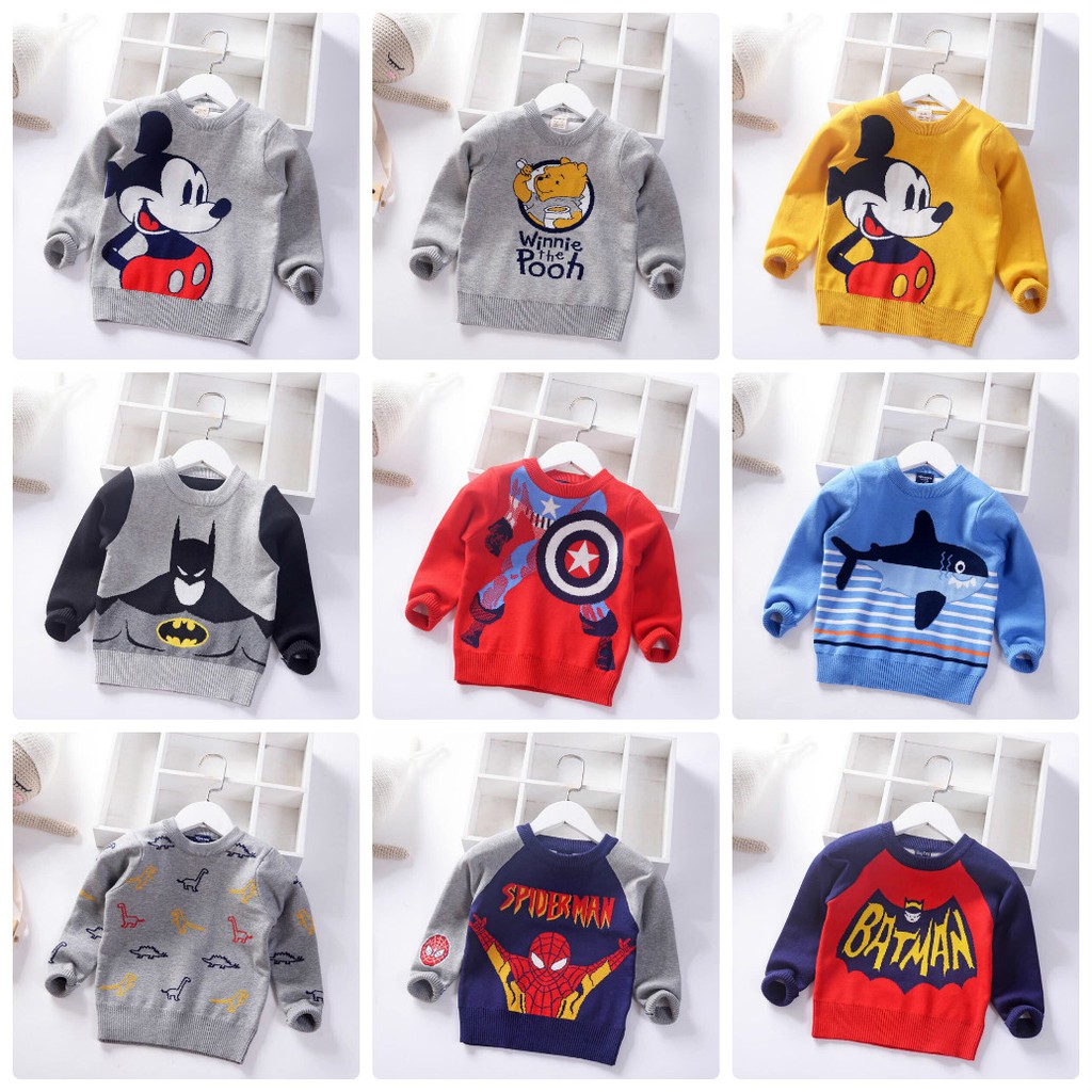 Áo len bé trai 12-30kg