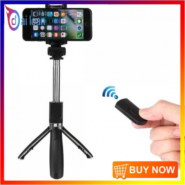 Tripod - Gậy chụp ảnh 3 chân L01 có remote bluetooth chụp ảnh từ xa