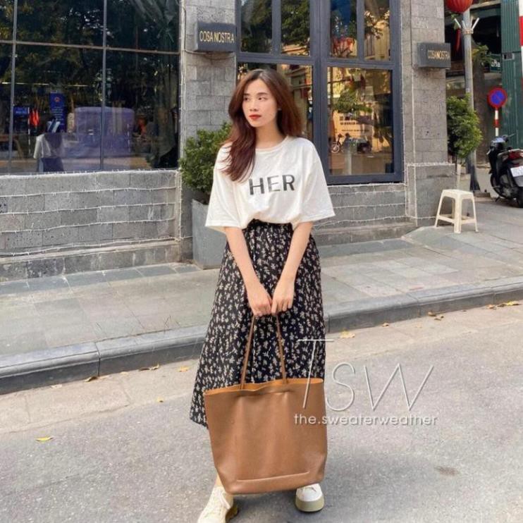 Áo phông nữ kèm váy hoa nhí siêu hot 2021 - Bao form chất, mặc là xinh , , | BigBuy360 - bigbuy360.vn
