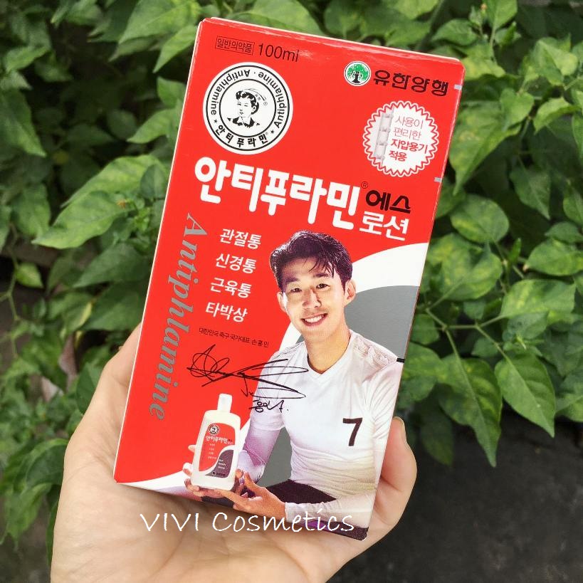 MẪU MỚI_Dầu nóng xoa bóp Hàn Quốc Antiphlamine 100ml_Dầu nóng có con lăn massage