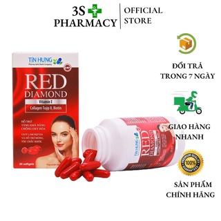 Red diamond - làm đẹp da, hỗ trợ móng, tóc chắc khỏe - hộp 30 viên