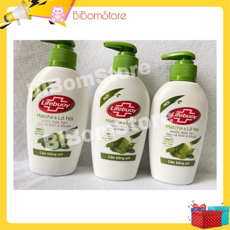 Nước rửa tay Lifebuoy Matcha & Nha Đam 180g