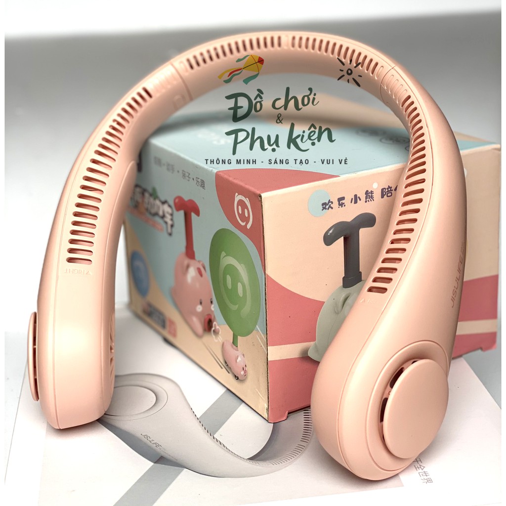 Quạt mini đeo cổ chính hãng JisuLife - Thiết kế vượt trội - Bảo hành chính hãng | BigBuy360 - bigbuy360.vn
