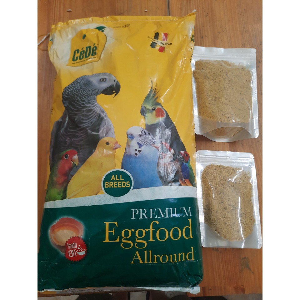 200g Cám trứng CeDe CéDé Premium Eggfood dành cho chim vẹt, hồng yến