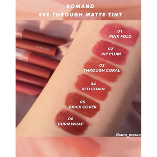 [Phiên Bảng Mùa Hè 2019] Son Kem Lì Siêu Mịn Romand See Through Matte Tint