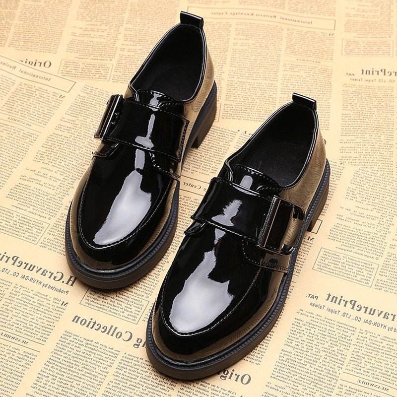 Giày Oxford Quai Dán Ngang Vintage Sang Chảnh Da Mềm - MPS166 [HÀNG ORDER] | BigBuy360 - bigbuy360.vn