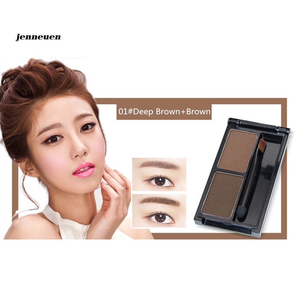 [Hàng mới về] Bảng phấn trang điểm lông mày NOVO 2 màu sắc chống thấm nước tiện dụng