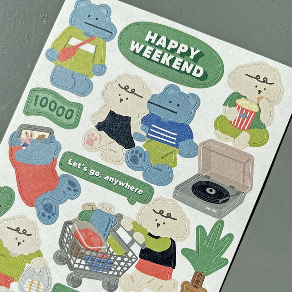 Stickers Hàn Daily like chính hãng -  My buddy set
