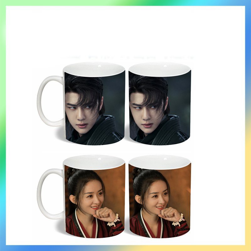 Ly cốc sứ in hình VƯƠNG NHẤT BÁC TRIỆU LỆ DĨNH phim HỮU PHỈ dễ thương tiện lợi