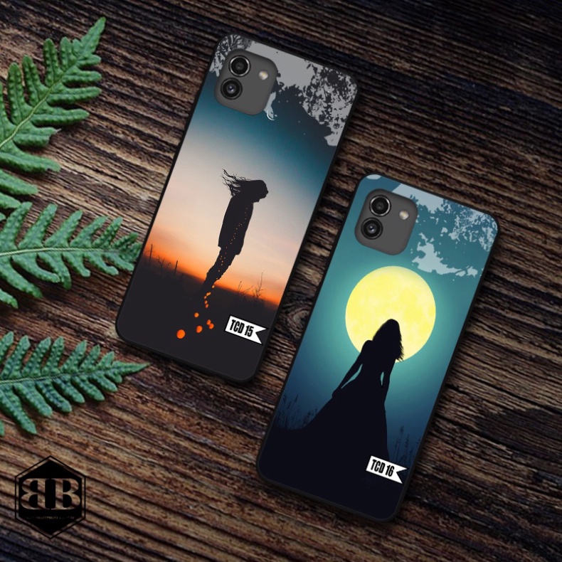 Ốp lưng kính cường lực Samsung Galaxy A03 hình in theo yêu cầu