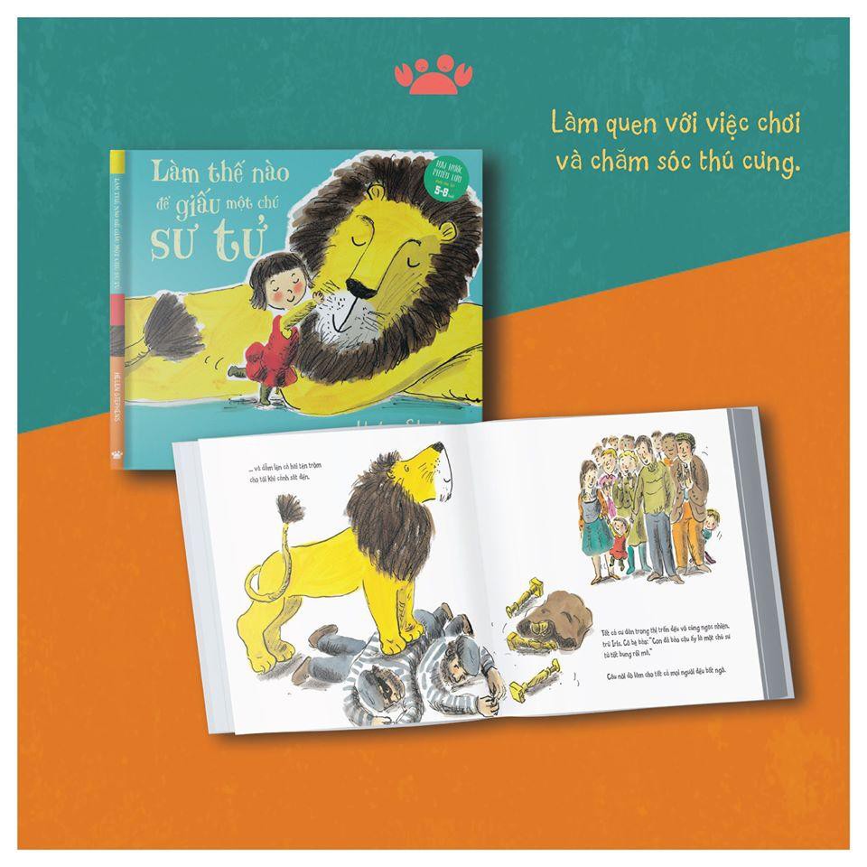 Sách - Combo 3 "Làm thế nào để giấu một chú sư tử" - dành cho bé 5-8 tuổi - Crabit Kidbooks