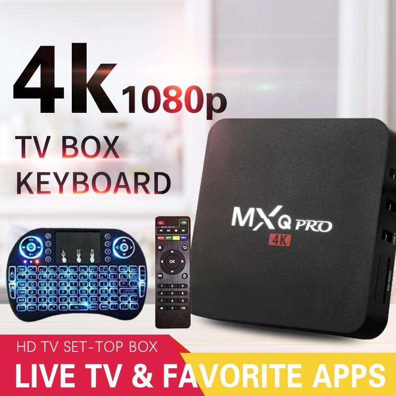 Đầu TV box MXQ Pro 4K 5g Android 10.0 UHD + I8 ChấT LượNg Cao